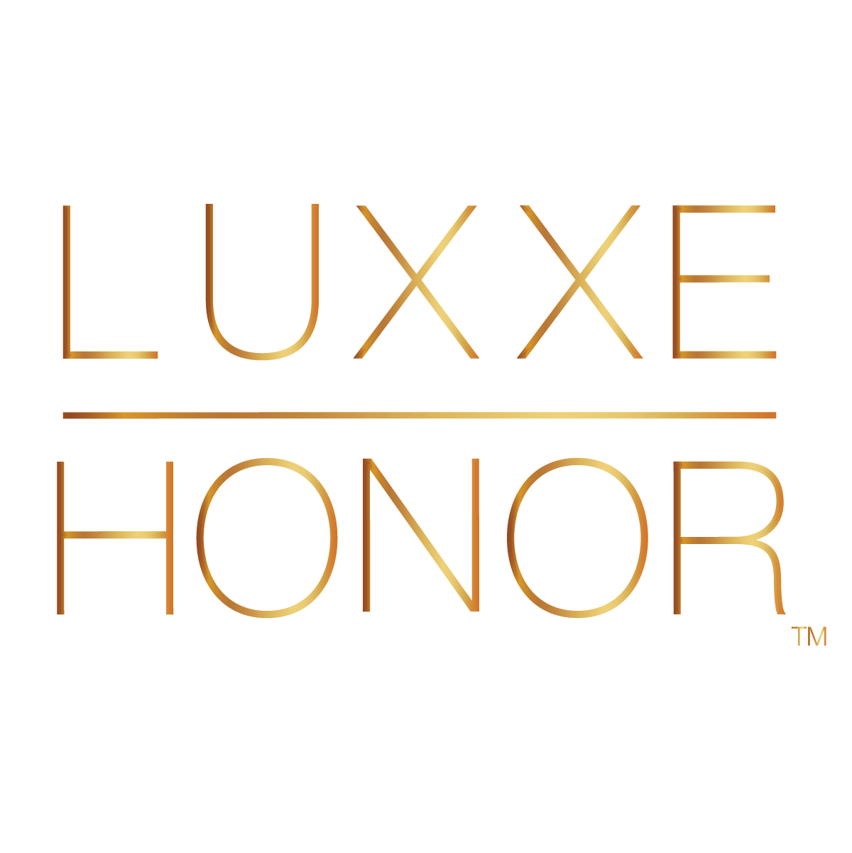 Abstract gold and blush-toned shapes overlap; a gold line forms a partial heart.  Below, black text reads: "Made With Love".