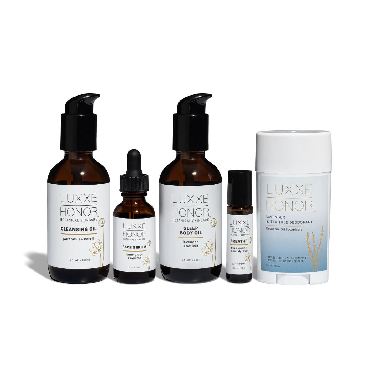 Holiday Women's Bundle: Face & Body Oil,  Natural Fragrance Roll-On & Deodorant