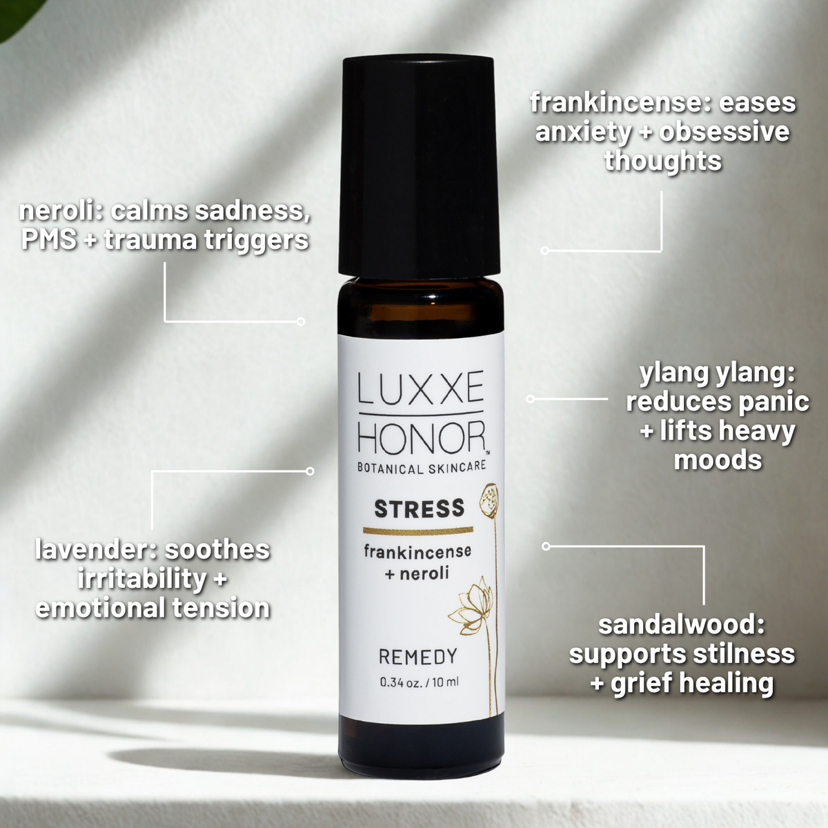 Stress Essential Oil Roll-On: Calming Natural Remedy with Essential Oils